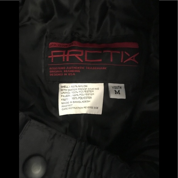 ARCTIX Youth Snow Pants Black Medium - Picture 7 of 11